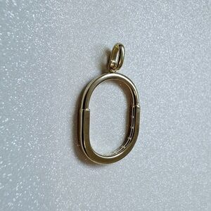 Gold Oval Pendant